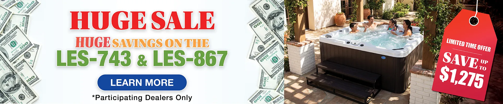 Calspas hot tub being used in a family setting - Bartlett